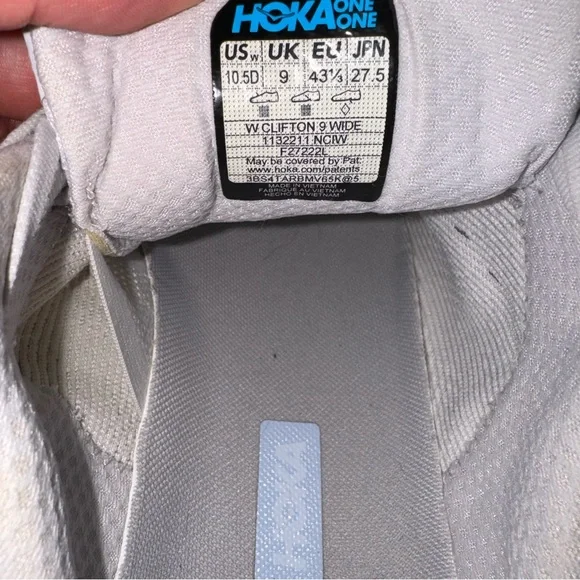 Hoka Clifton 9 Nimbus Cloud Ice Water Size 10.5 D Wide Women’s - Picture 4 of 5